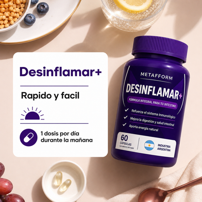 Desinflamar+ Elderberry + Probióticos naturales