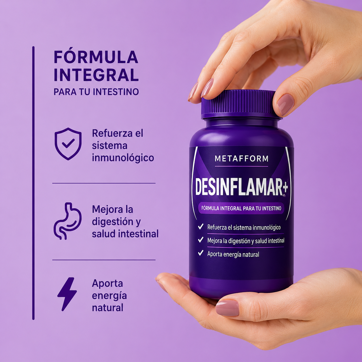 Desinflamar+ Elderberry + Probióticos naturales